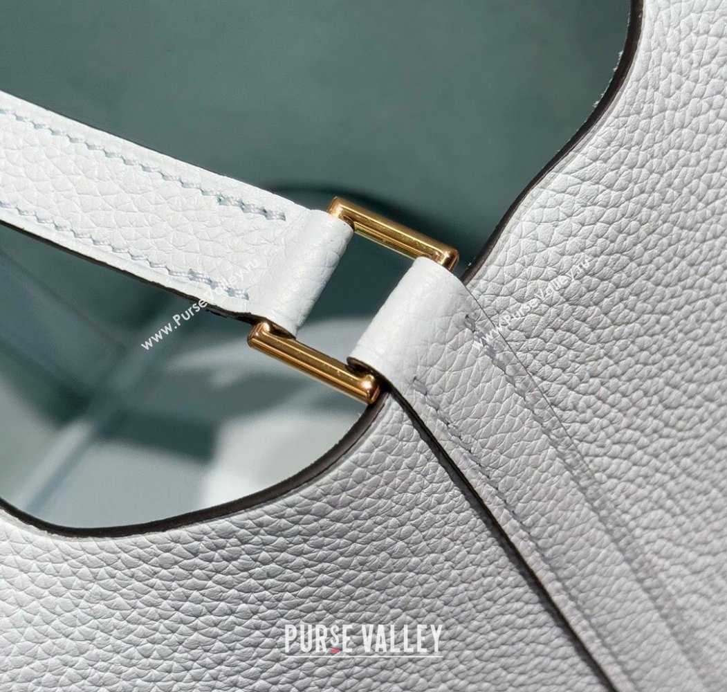 Hermes Picotin Lock Mini Bag 18cm in Togo Calfskin Leather Grail Blue 2025 (FL-250809006)