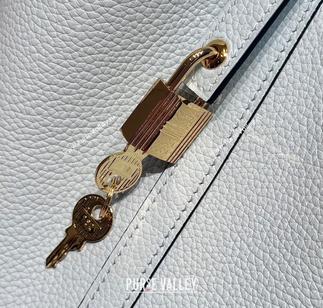 Hermes Picotin Lock Mini Bag 18cm in Togo Calfskin Leather Grail Blue 2025 (FL-250809006)