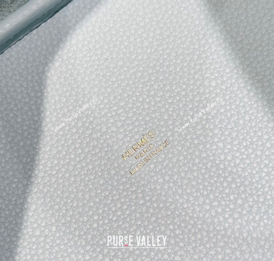 Hermes Picotin Lock Mini Bag 18cm in Togo Calfskin Leather Grail Blue 2025 (FL-250809006)