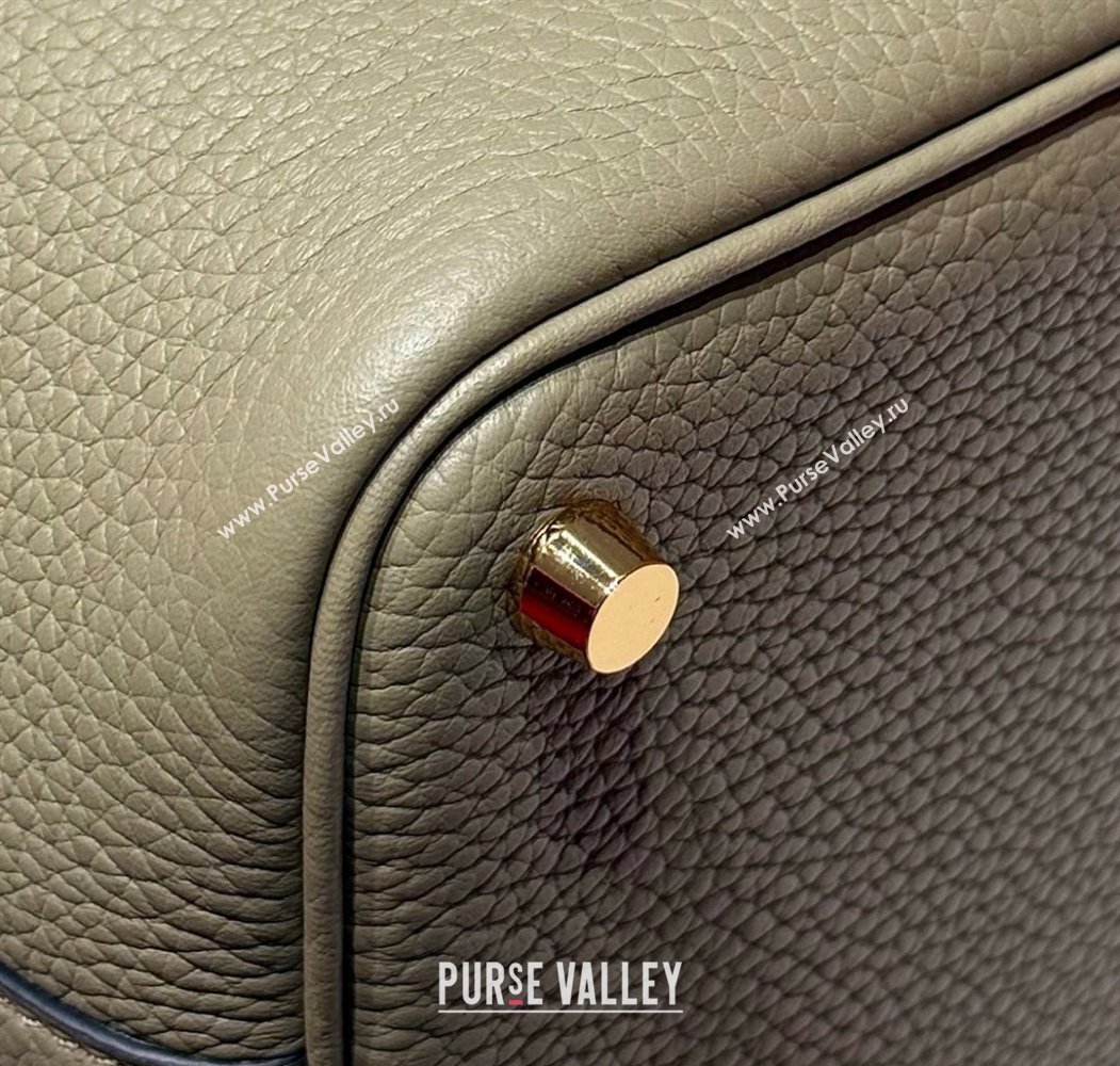 Hermes Picotin Lock Mini Bag 18cm in Togo Calfskin Leather Sage Green 2025 (FL-250809007)