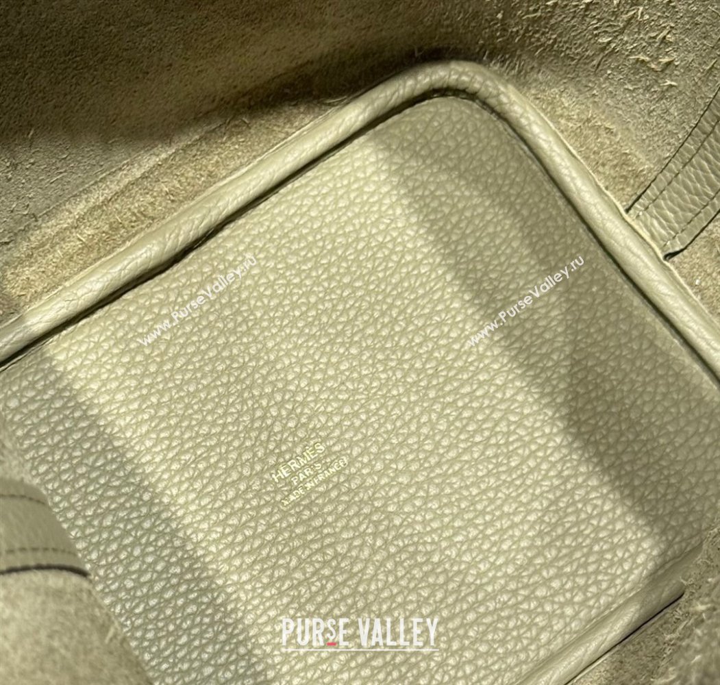 Hermes Picotin Lock Mini Bag 18cm in Togo Calfskin Leather Sage Green 2025 (FL-250809007)