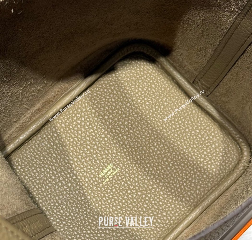 Hermes Picotin Lock Mini Bag 18cm in Togo Calfskin Leather Alpha Beige 2025 (FL-250809008)