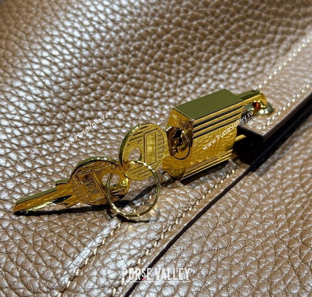 Hermes Picotin Lock Mini Bag 18cm in Togo Calfskin Leather Chestnut Brown 2025 (FL-250809010)