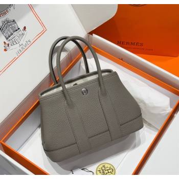 Hermes Garden Party Mini Bag 23cm in Germany Leather Cloud Grey 2025 (FL-250809043)