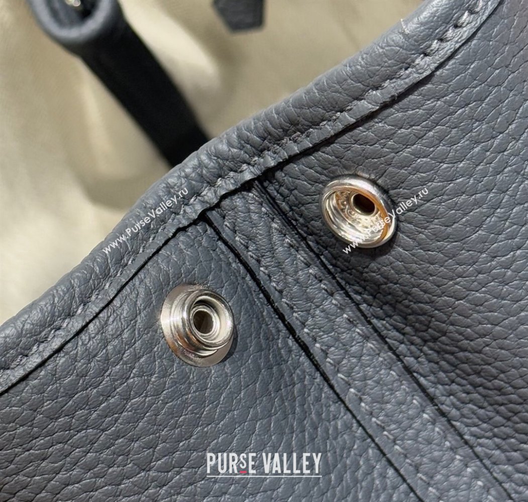 Hermes Garden Party Mini Bag 23cm in Germany Leather Slate Grey 2025 (FL-250809045)