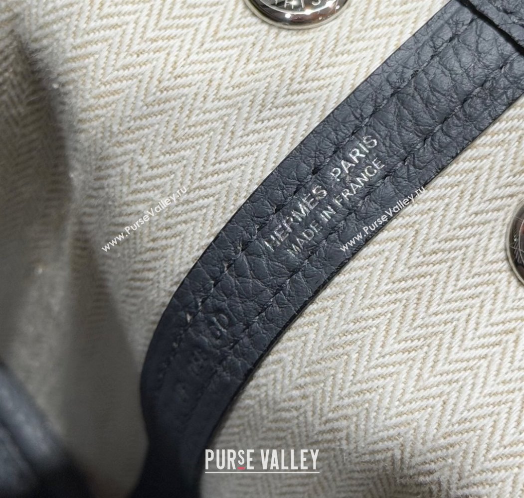 Hermes Garden Party Mini Bag 23cm in Germany Leather Slate Grey 2025 (FL-250809045)