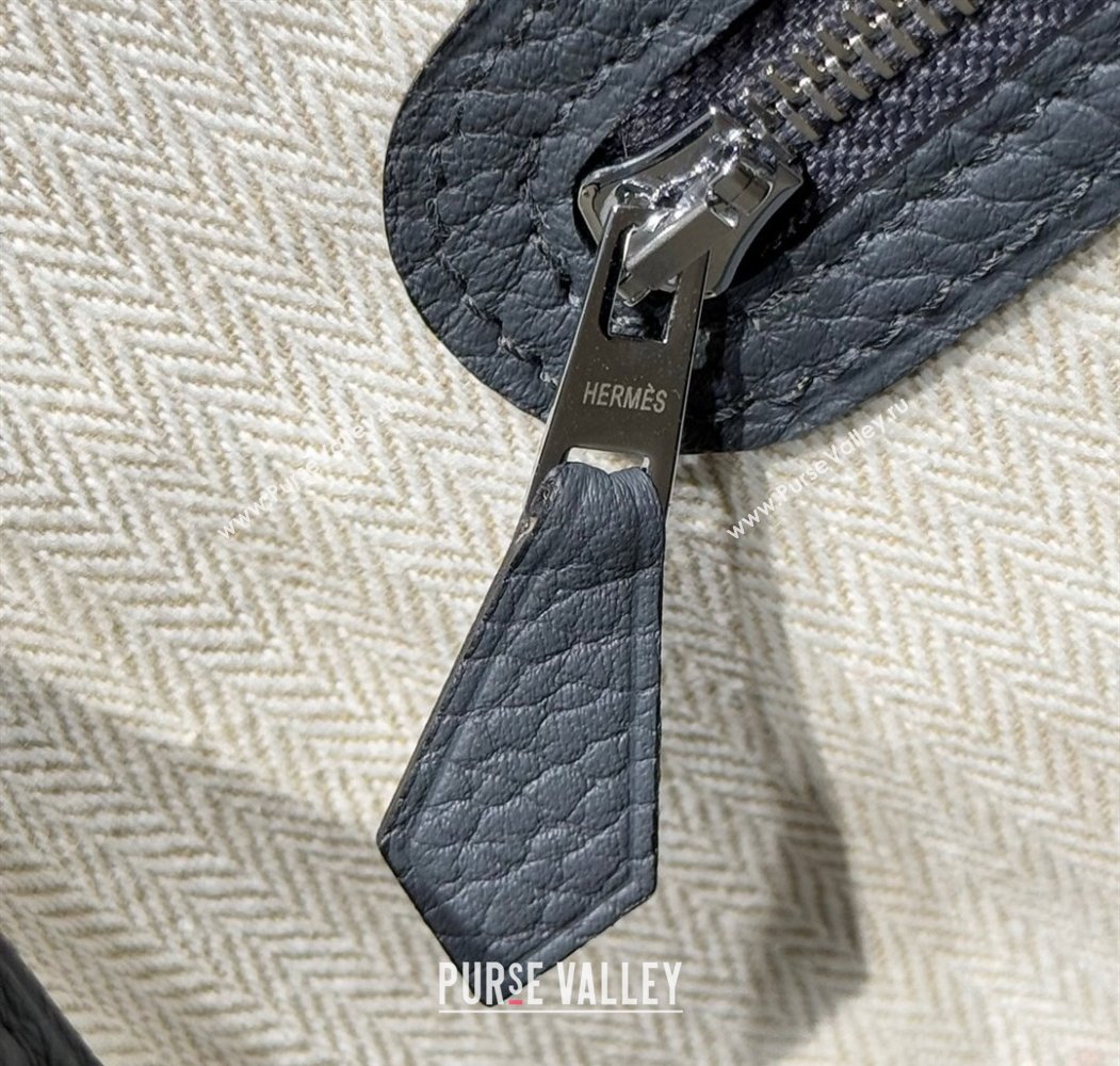 Hermes Garden Party Mini Bag 23cm in Germany Leather Slate Grey 2025 (FL-250809045)
