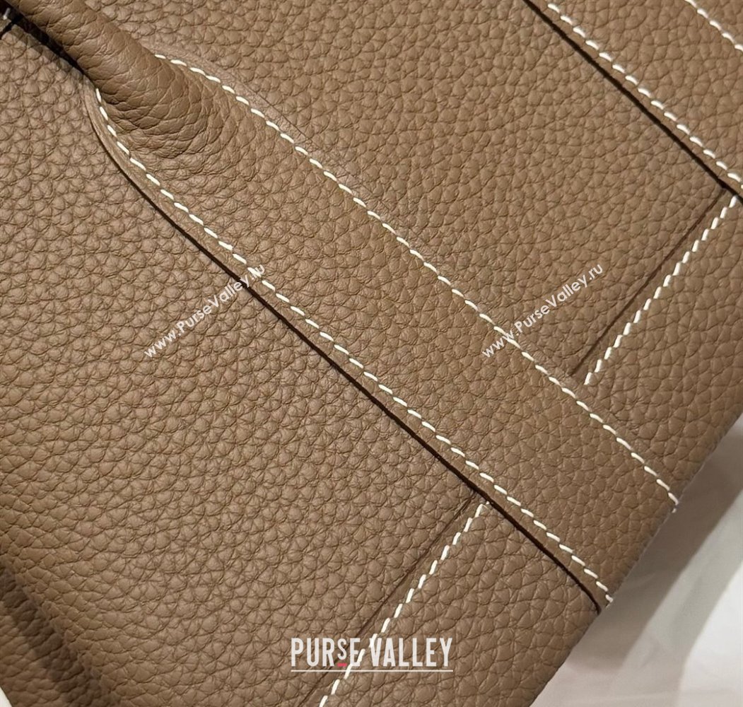 Hermes Garden Party Mini Bag 23cm in Germany Leather Elephant Grey 2025 (FL-250809046)