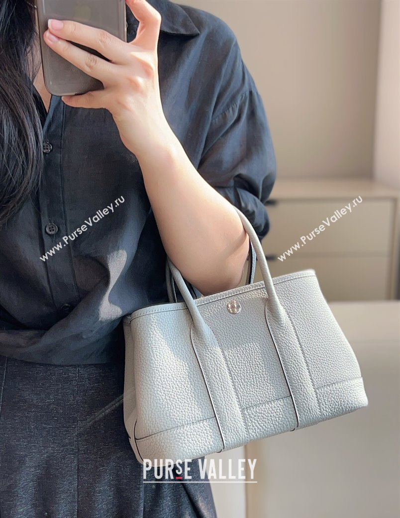 Hermes Garden Party Mini Bag 23cm in Germany Leather Glacier Blue 2025 (FL-250809047)