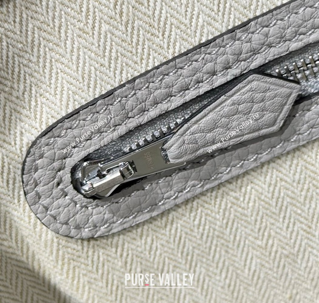 Hermes Garden Party Mini Bag 23cm in Germany Leather Glacier Blue 2025 (FL-250809047)