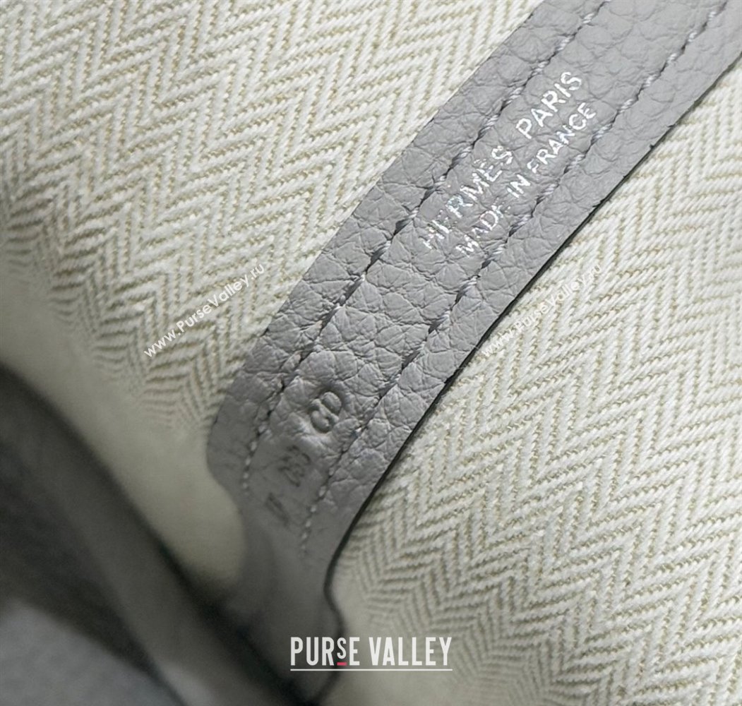 Hermes Garden Party Mini Bag 23cm in Germany Leather Glacier Blue 2025 (FL-250809047)