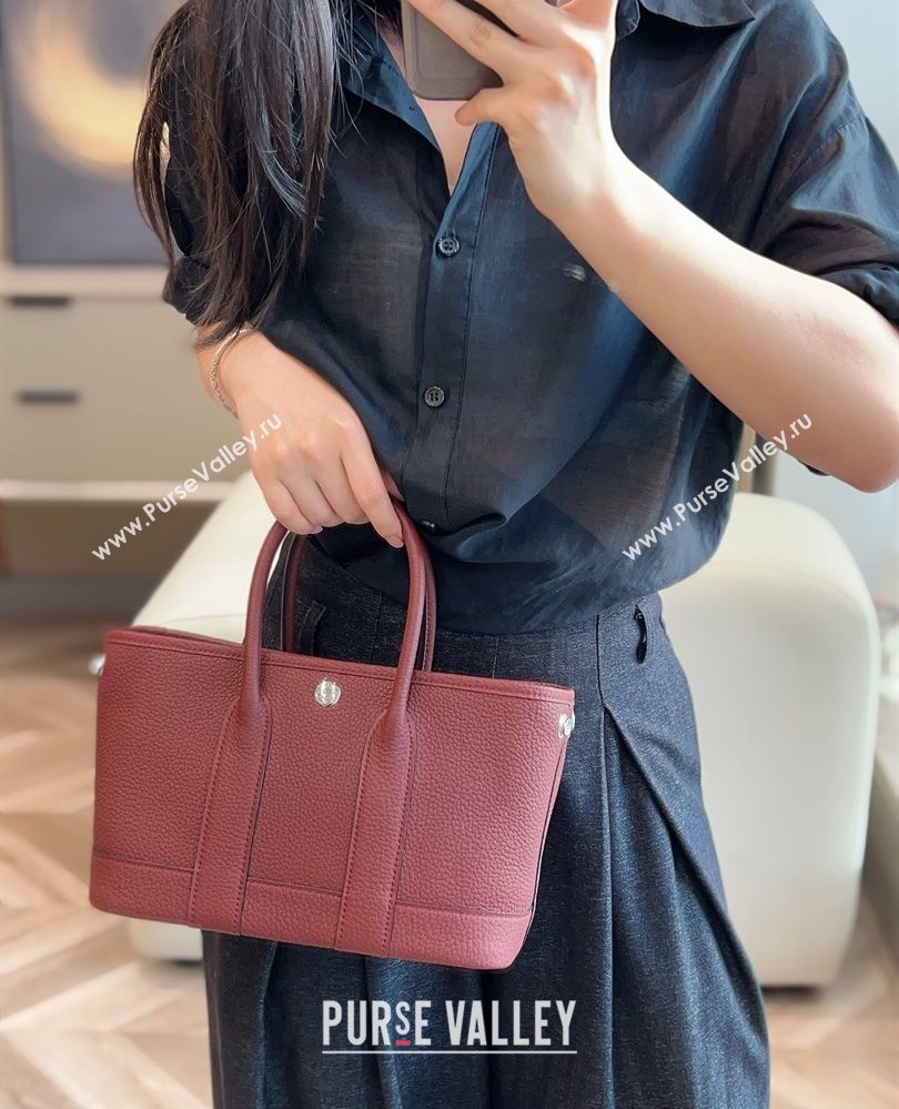 Hermes Garden Party Mini Bag 23cm in Germany Leather HERMES Red 2025 (FL-250809048)