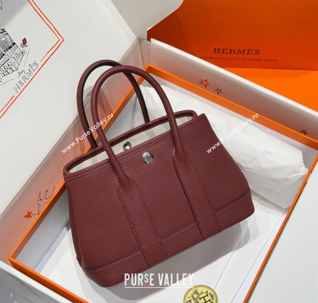 Hermes Garden Party Mini Bag 23cm in Germany Leather HERMES Red 2025 (FL-250809048)