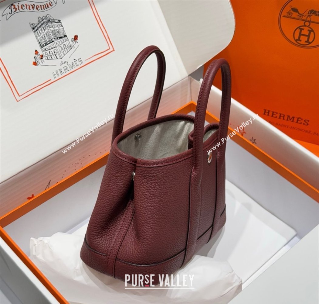Hermes Garden Party Mini Bag 23cm in Germany Leather HERMES Red 2025 (FL-250809048)