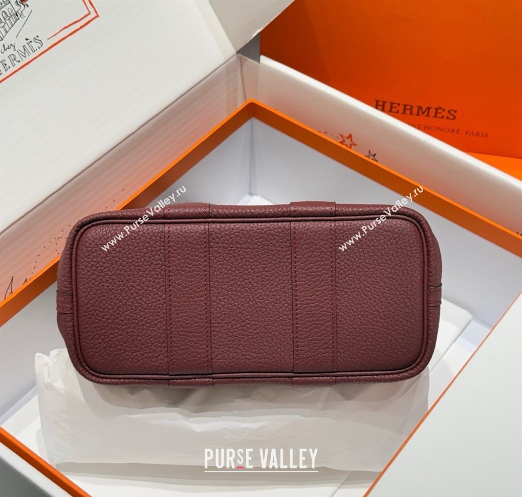 Hermes Garden Party Mini Bag 23cm in Germany Leather HERMES Red 2025 (FL-250809048)