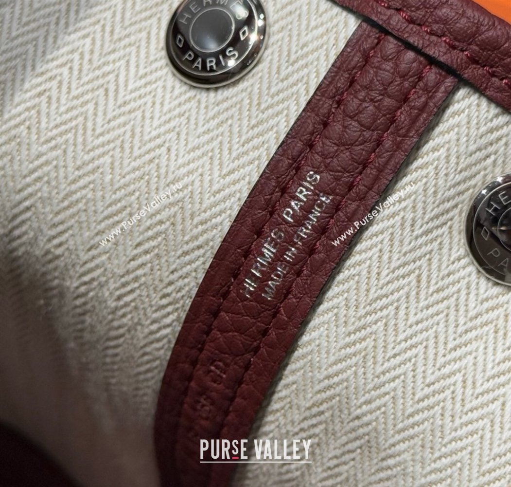 Hermes Garden Party Mini Bag 23cm in Germany Leather HERMES Red 2025 (FL-250809048)