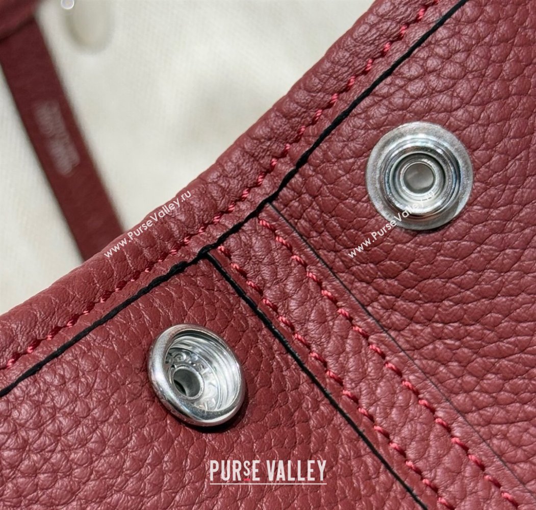 Hermes Garden Party Mini Bag 23cm in Germany Leather HERMES Red 2025 (FL-250809048)