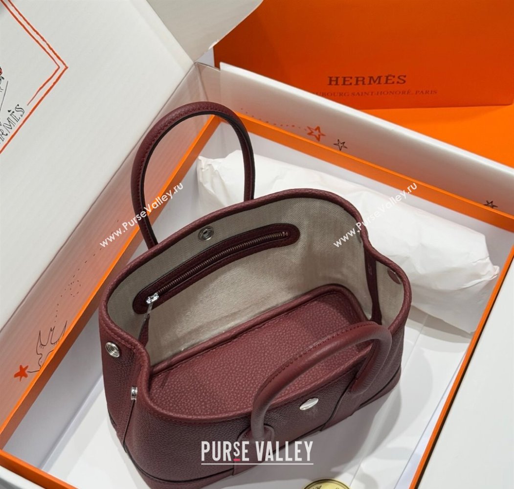 Hermes Garden Party Mini Bag 23cm in Germany Leather HERMES Red 2025 (FL-250809048)