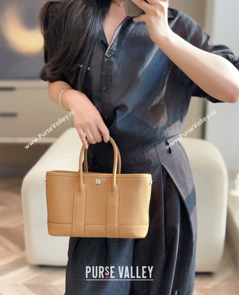Hermes Garden Party Mini Bag 23cm in Germany Leather Biscuit Beige 2025 (FL-250809049)