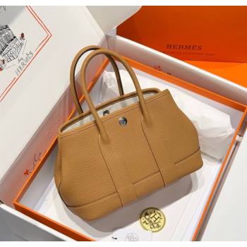Hermes Garden Party Mini Bag 23cm in Germany Leather Biscuit Beige 2025 (FL-250809049)