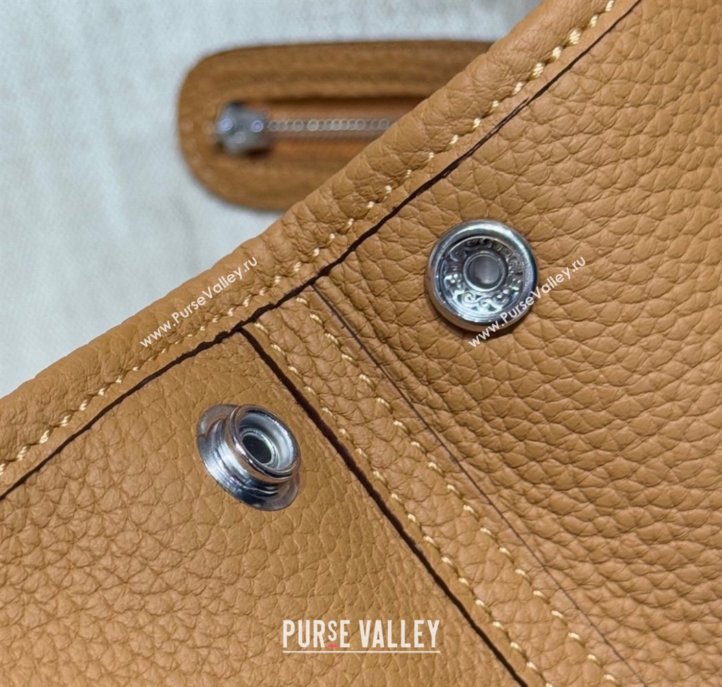 Hermes Garden Party Mini Bag 23cm in Germany Leather Biscuit Beige 2025 (FL-250809049)