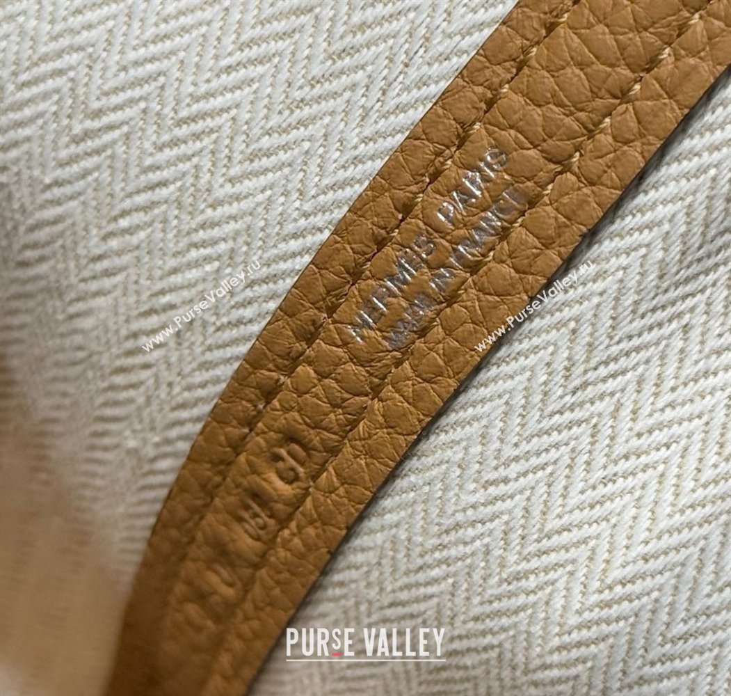 Hermes Garden Party Mini Bag 23cm in Germany Leather Biscuit Beige 2025 (FL-250809049)