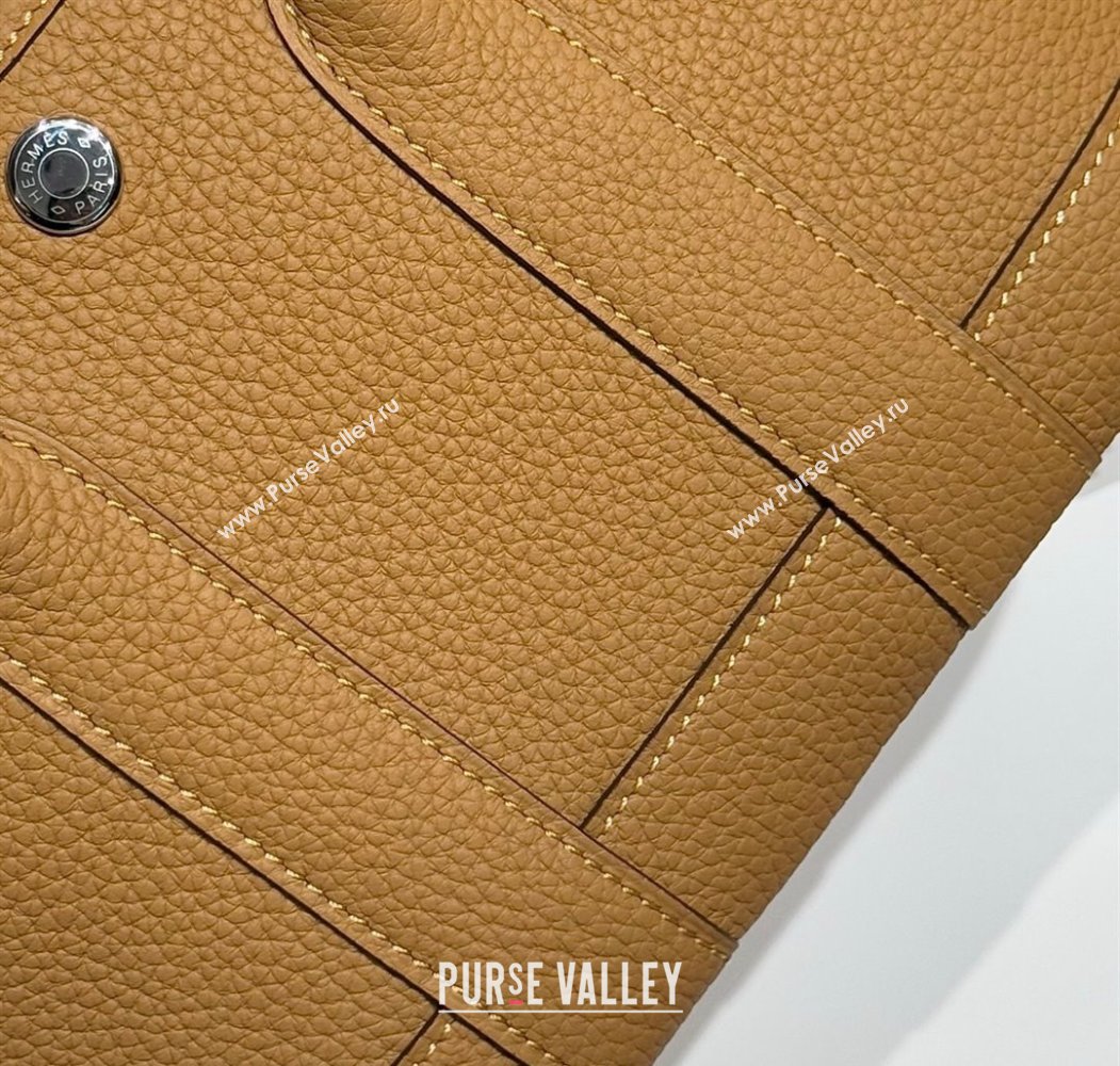 Hermes Garden Party Mini Bag 23cm in Germany Leather Biscuit Beige 2025 (FL-250809049)