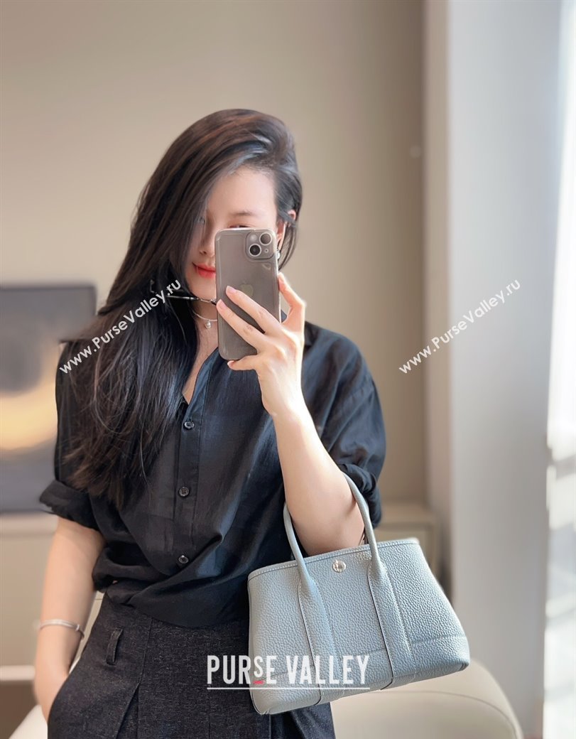 Hermes Garden Party Mini Bag 23cm in Germany Leather Puppet Grey 2025 (FL-250809050)