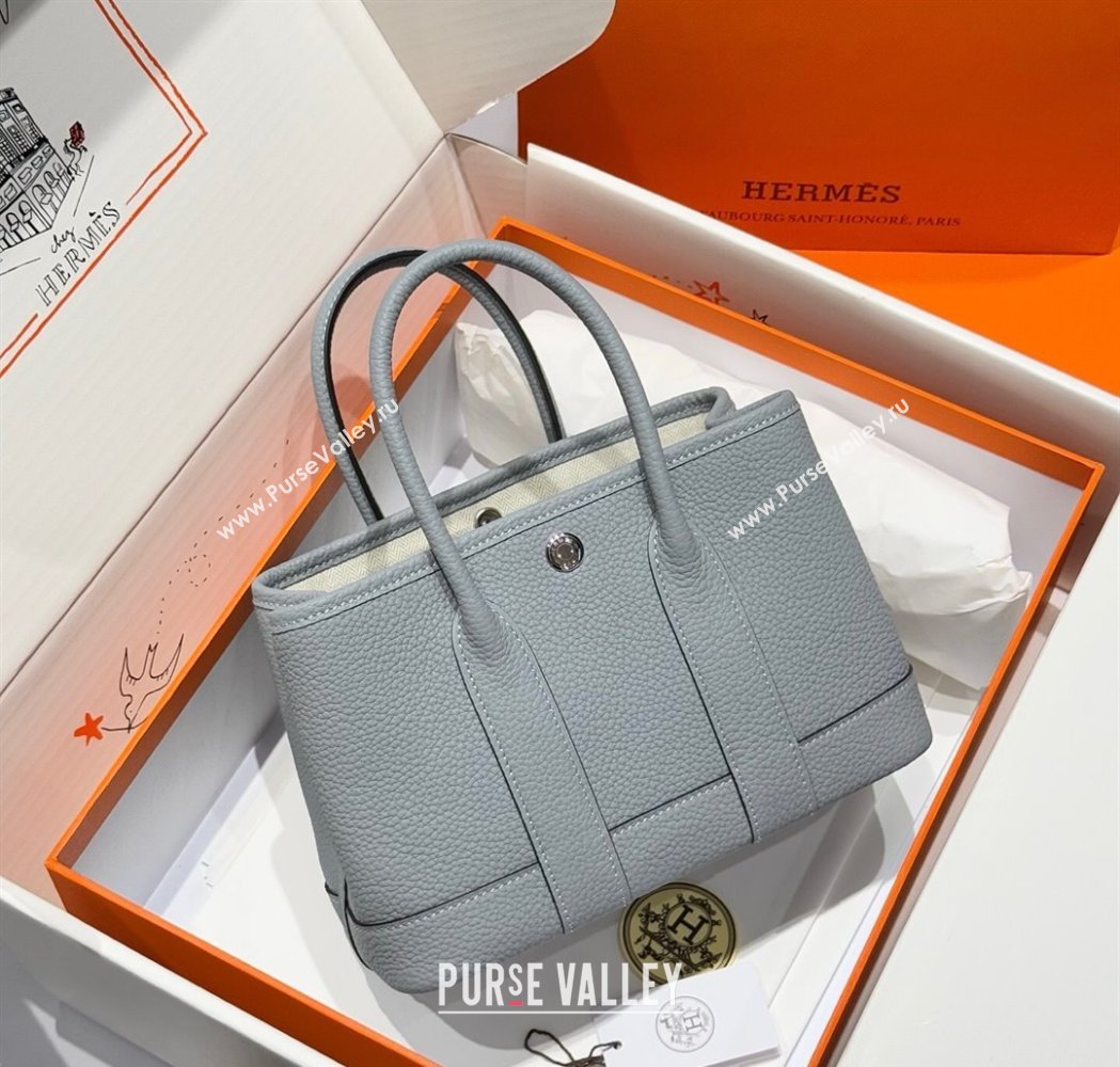 Hermes Garden Party Mini Bag 23cm in Germany Leather Puppet Grey 2025 (FL-250809050)