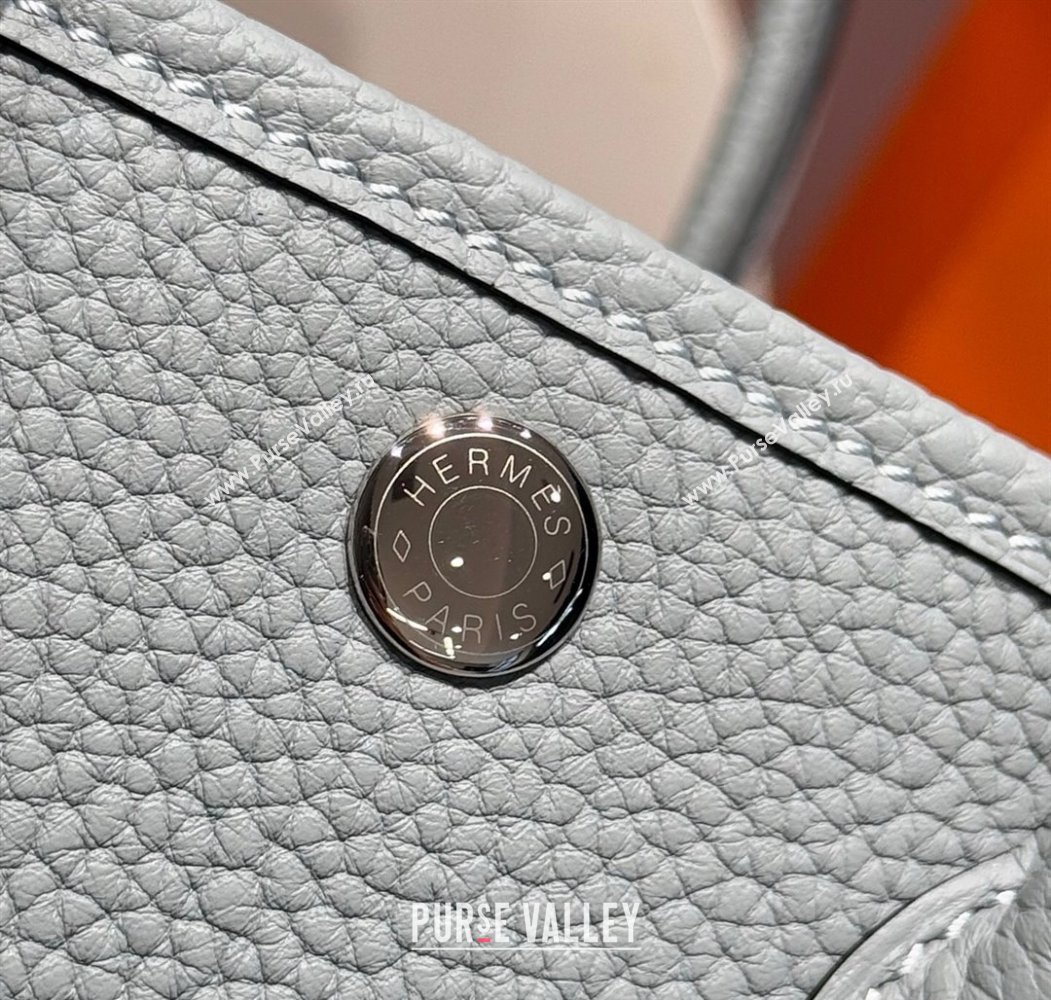 Hermes Garden Party Mini Bag 23cm in Germany Leather Puppet Grey 2025 (FL-250809050)