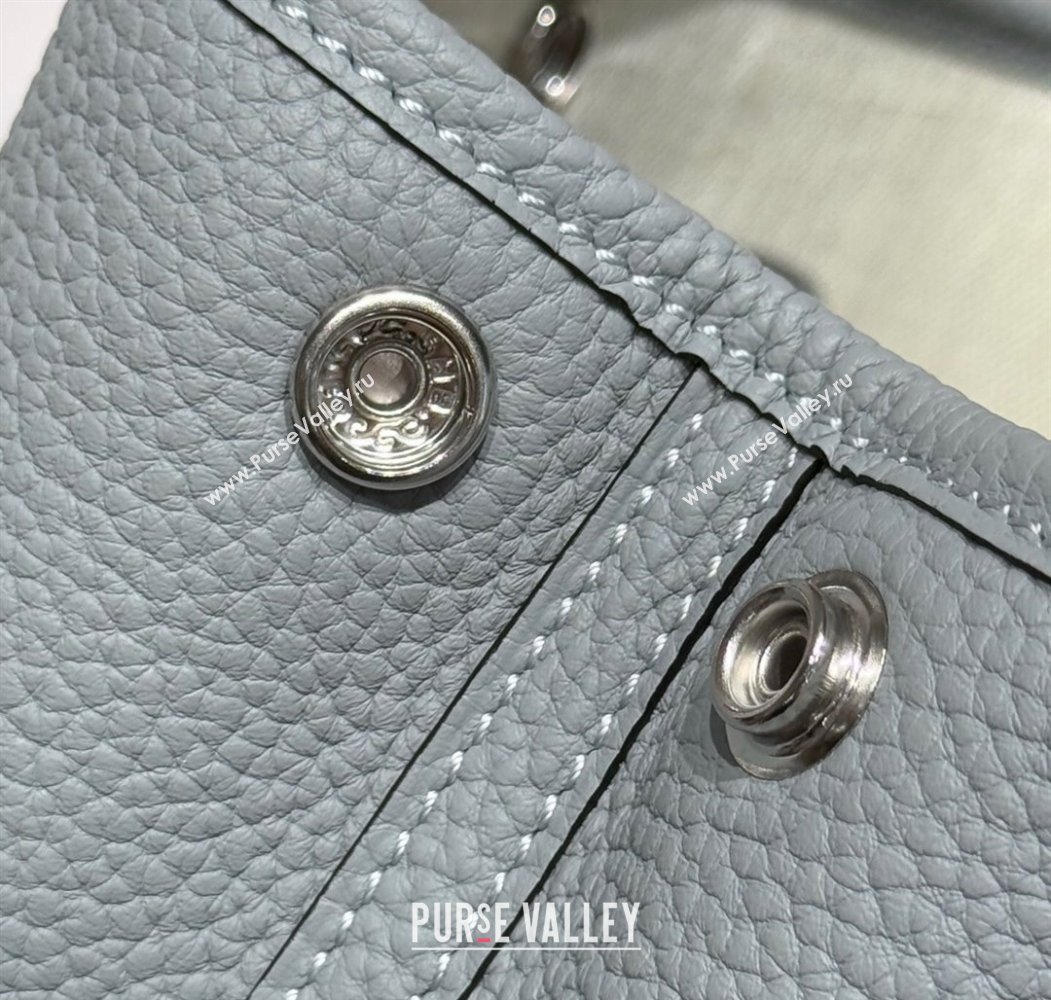Hermes Garden Party Mini Bag 23cm in Germany Leather Puppet Grey 2025 (FL-250809050)