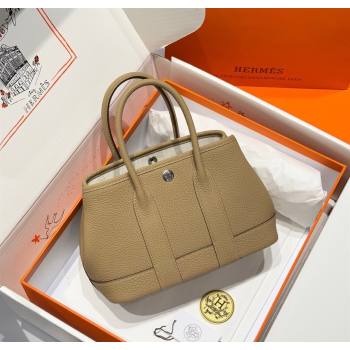 Hermes Garden Party Mini Bag 23cm in Germany Leather Alpha Beige 2025 (FL-250809051)
