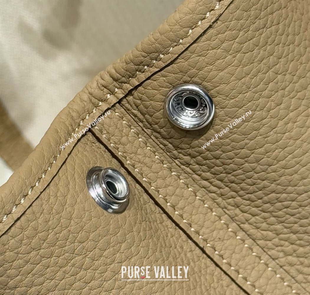 Hermes Garden Party Mini Bag 23cm in Germany Leather Alpha Beige 2025 (FL-250809051)