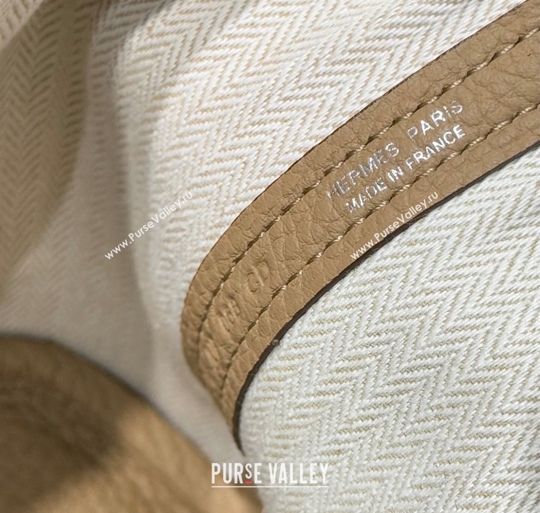 Hermes Garden Party Mini Bag 23cm in Germany Leather Alpha Beige 2025 (FL-250809051)