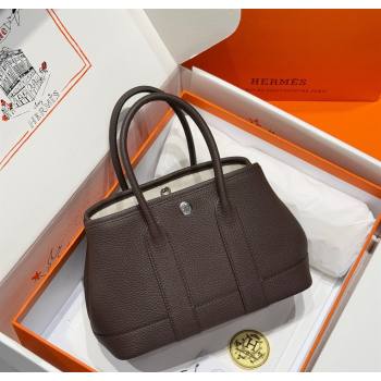 Hermes Garden Party Mini Bag 23cm in Germany Leather Ebony 2025 (FL-250809052)
