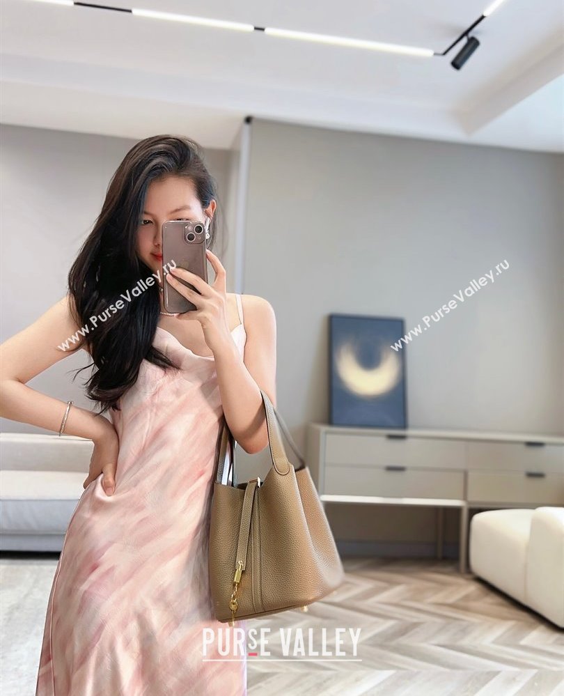 Hermes Picotin Lock Bag 22cm in Togo Calfskin Leather Alpha Beige 2025 (FL-250808152)