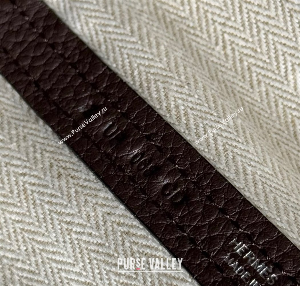 Hermes Garden Party Mini Bag 23cm in Germany Leather Ebony 2025 (FL-250809052)