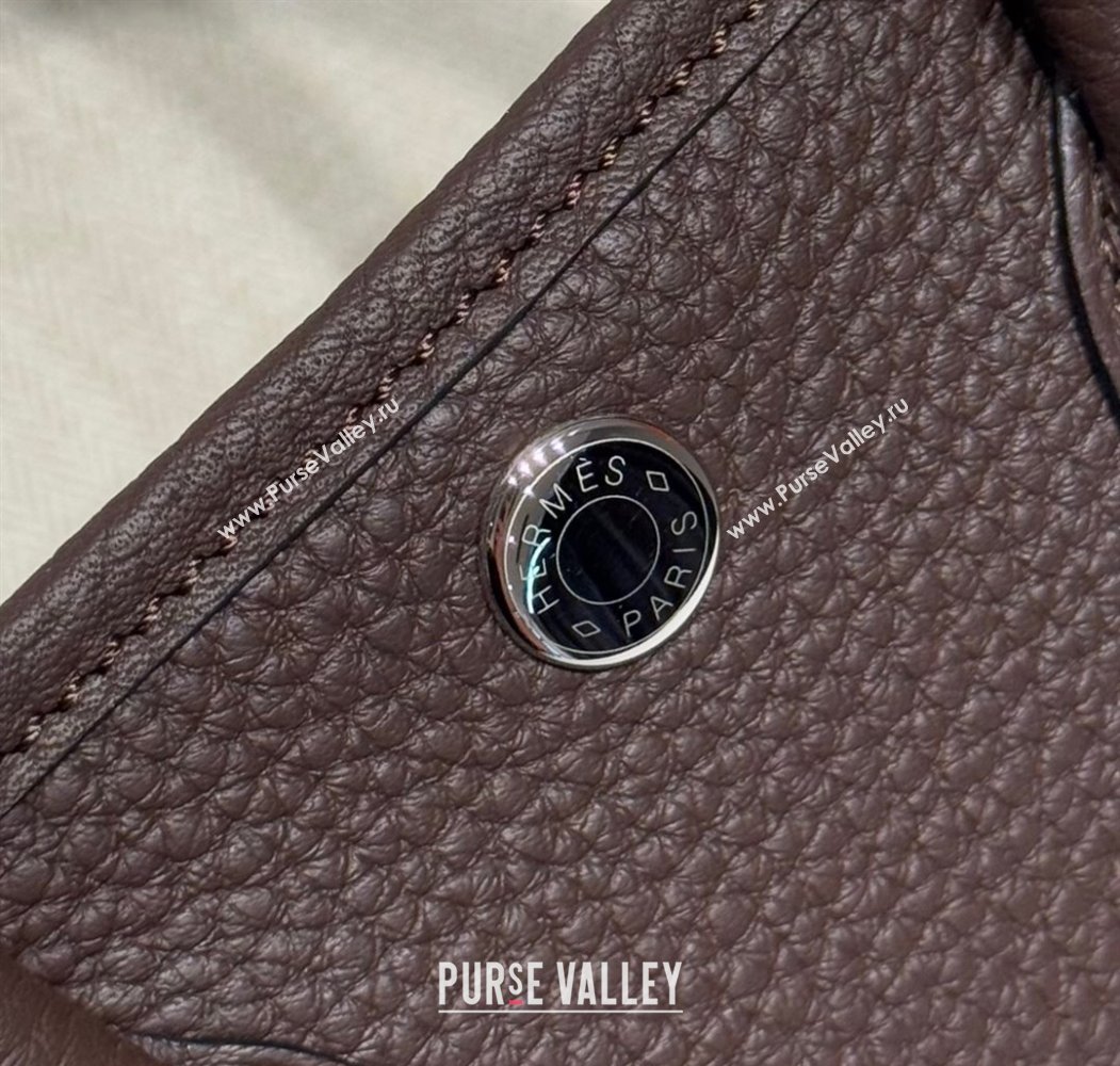 Hermes Garden Party Mini Bag 23cm in Germany Leather Ebony 2025 (FL-250809052)