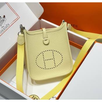 Hermes Evelyne Mini Bag 18cm in Togo Calfskin Leather Milton Yellow 2025 (FL-250808142)
