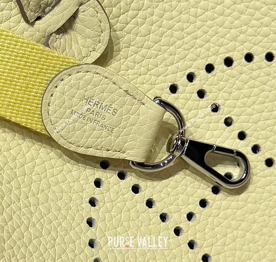 Hermes Evelyne Mini Bag 18cm in Togo Calfskin Leather Milton Yellow 2025 (FL-250808142)