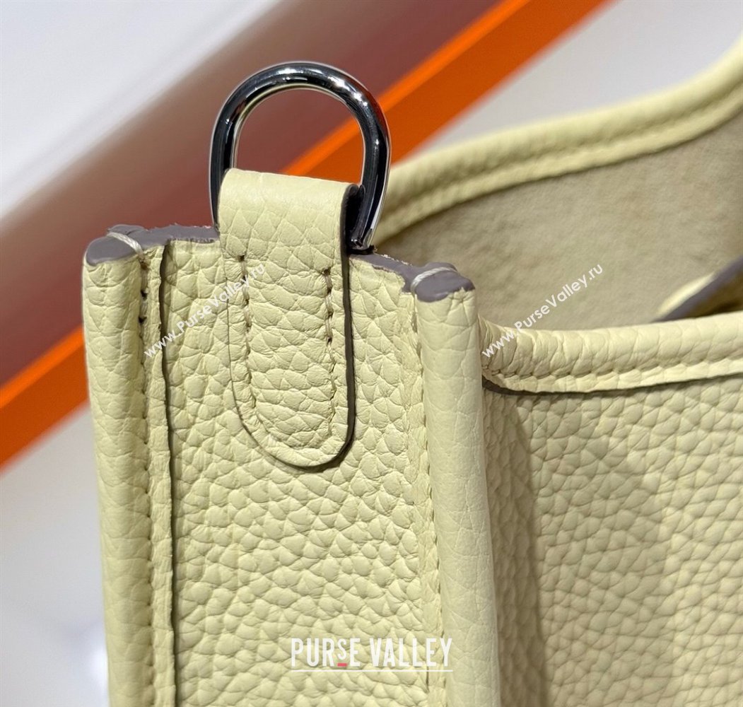 Hermes Evelyne Mini Bag 18cm in Togo Calfskin Leather Milton Yellow 2025 (FL-250808142)