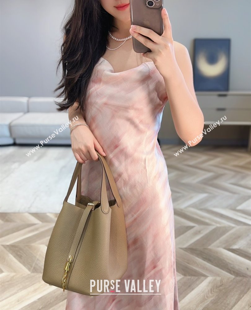 Hermes Picotin Lock Bag 22cm in Togo Calfskin Leather Alpha Beige 2025 (FL-250808152)