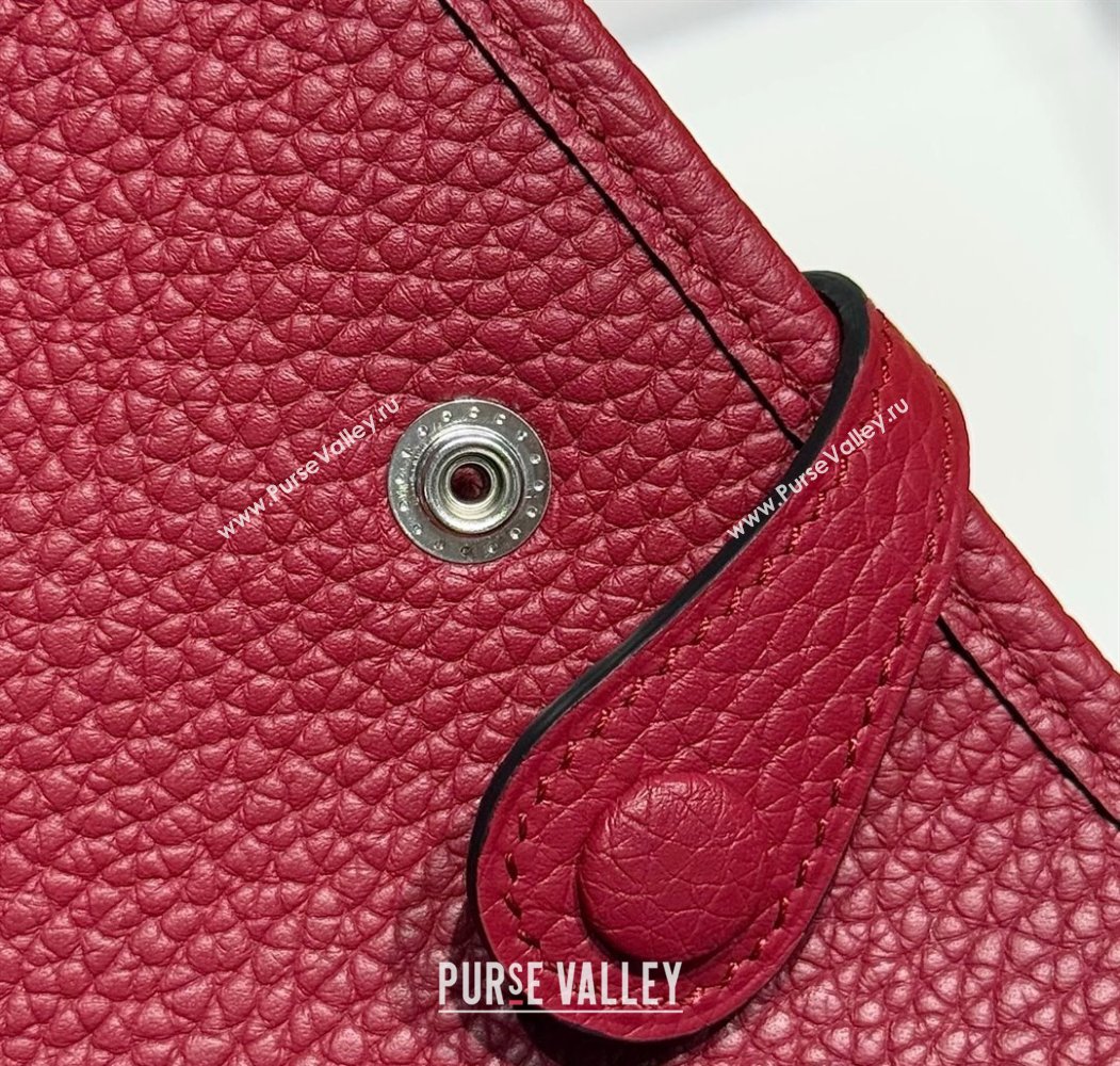 Hermes Evelyne Mini Bag 18cm in Togo Calfskin Leather Stone Red 2025 (FL-250808143)
