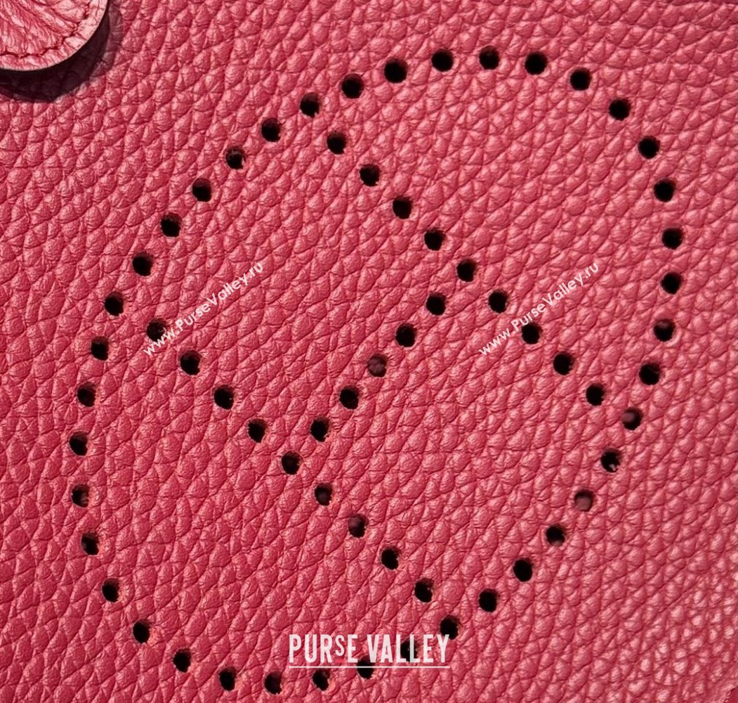 Hermes Evelyne Mini Bag 18cm in Togo Calfskin Leather Stone Red 2025 (FL-250808143)
