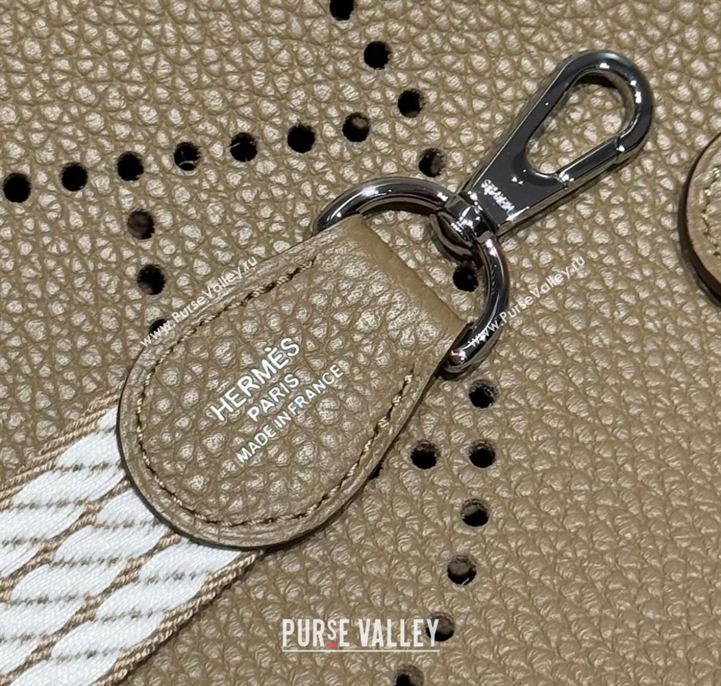 Hermes Evelyne Mini Bag 18cm in Togo Calfskin Leather Alpha Beige 2025 (FL-250808144)