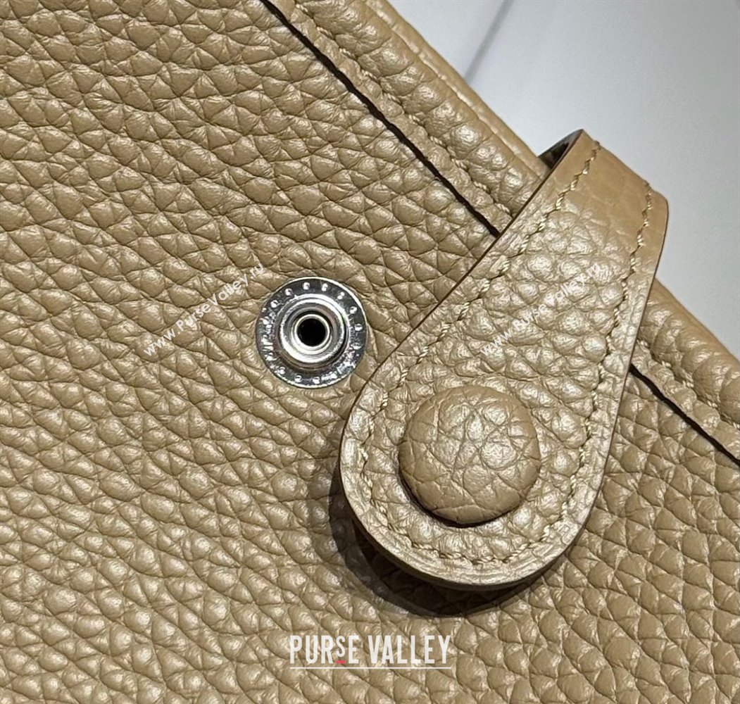 Hermes Evelyne Mini Bag 18cm in Togo Calfskin Leather Alpha Beige 2025 (FL-250808144)