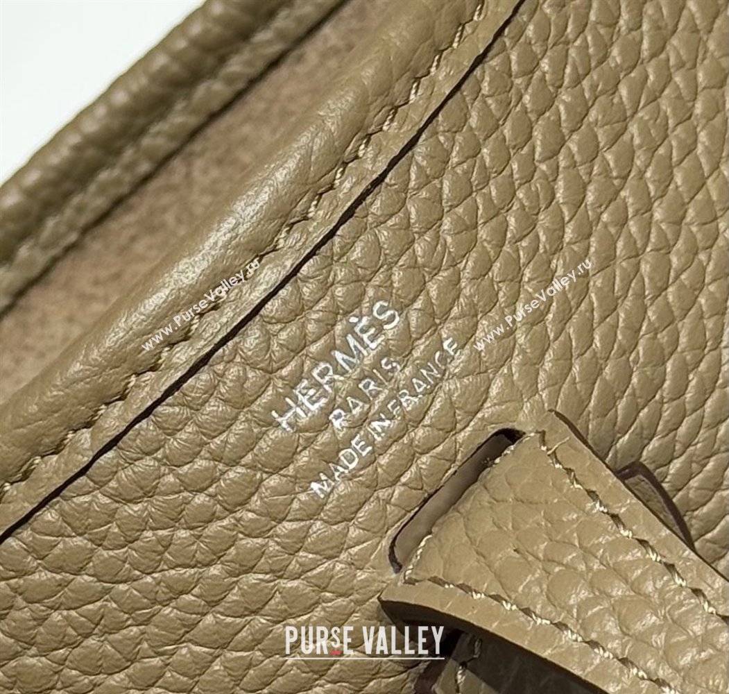 Hermes Evelyne Mini Bag 18cm in Togo Calfskin Leather Alpha Beige 2025 (FL-250808144)