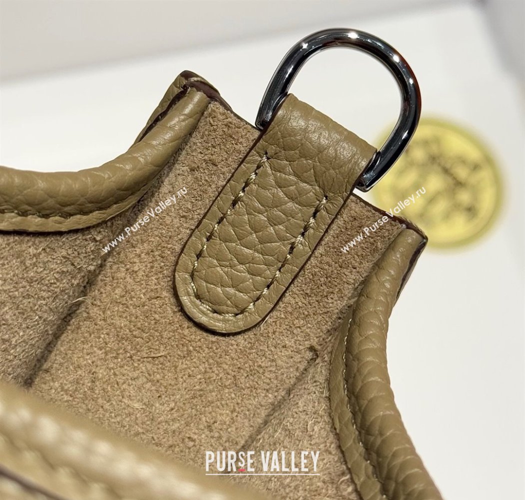 Hermes Evelyne Mini Bag 18cm in Togo Calfskin Leather Alpha Beige 2025 (FL-250808144)