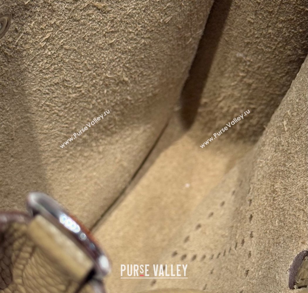 Hermes Evelyne Mini Bag 18cm in Togo Calfskin Leather Alpha Beige 2025 (FL-250808144)