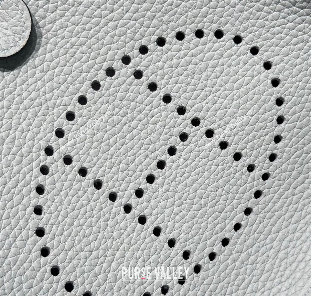 Hermes Evelyne Mini Bag 18cm in Togo Calfskin Leather Fog Blue 2025 (FL-250808145)